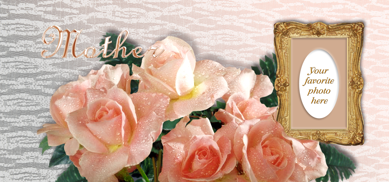 Bouquet Of Roses Peach Mother